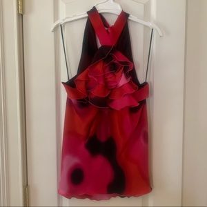 Watercolor print top